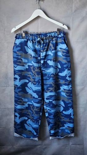 Ladies blue camo - ladies, cropped