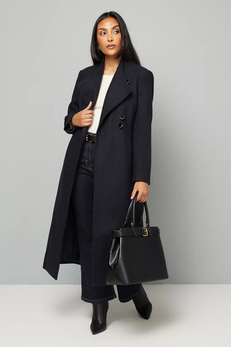 Wallis navy coat womens - wallis,