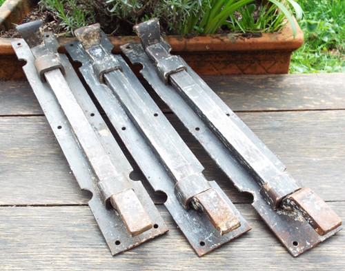 Iron slide bolt large - iron,