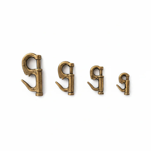 Jib hanks snaps solid bronze - hanks, /
