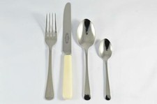 New Cream Handled & Old English Pattern 4 Piece place Setting Made in Sheffield