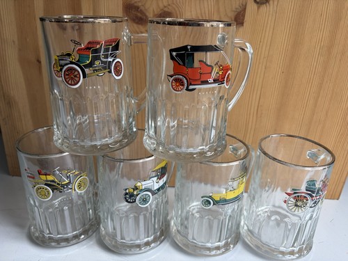 Vintage glass tankards