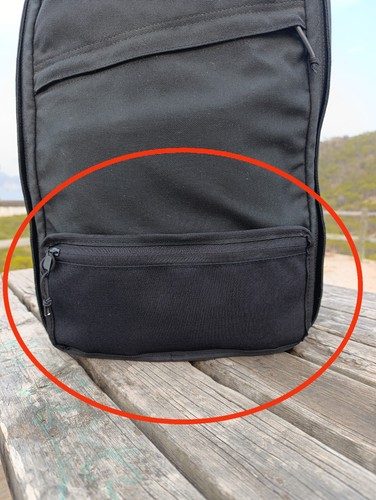 12x6 flat molle loop pouch - flat, molle/loop