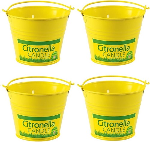 Citronella bucket candles - candles, 4