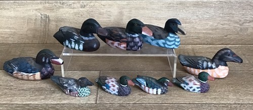 Vintage handmade wooden duck - handmade,