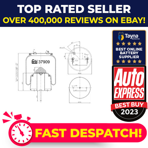 Air suspension spring rear - air,