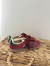 ADIDAS Gazelle Indoor Shadow Red Green Original Suede Trainers JH5403 Sz UK 5 38