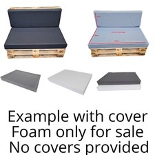 PALLET FURNITURE OUTDOOR SEATING FOAM  BENCH CUSHION EURO HIGHDENSITY UPHOLSTERY