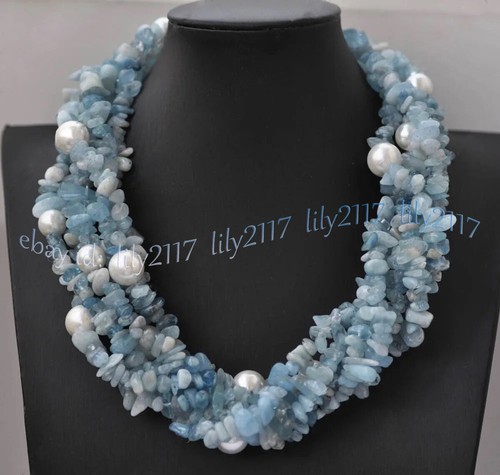 Rows natural blue aquamarine - rows,