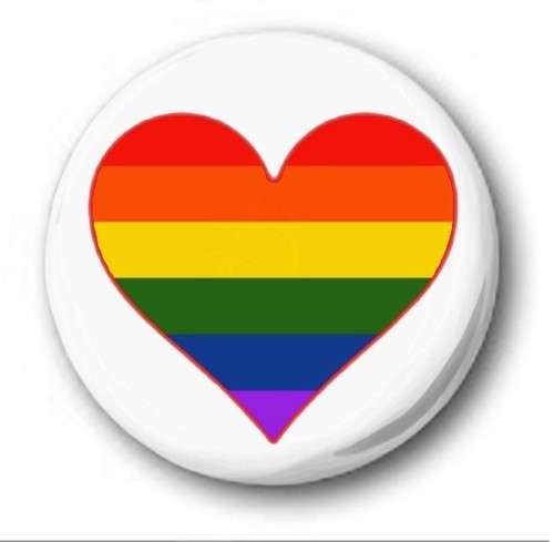 Gay pride heart inch - -, 1