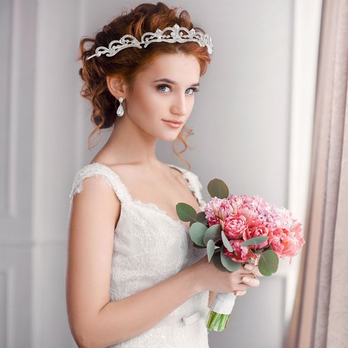 Crown wedding tiaras elegant - tiaras,
