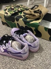 Bape Trainers Size 4 Purple