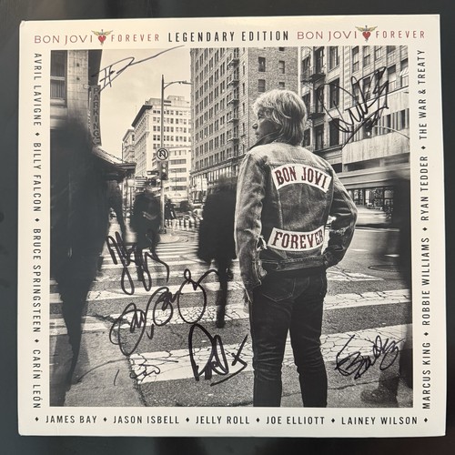 Bon jovi signed forever vinyl - signed,