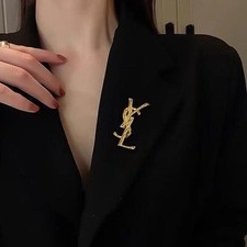 Exquisite Pin Letter Brooch