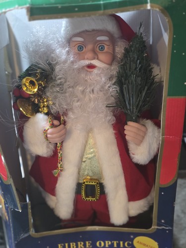 Vintage fibre optic santa - vintage,