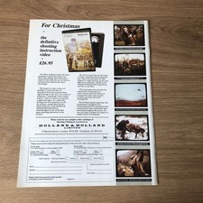 GUNS126 MAGAZINE ADVERT 12X9 HOLLAND & HOLLAND “GAME SHOOTING” VIDEO