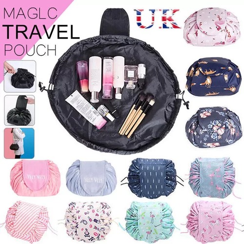 Portable makeup drawstring bag - portable,