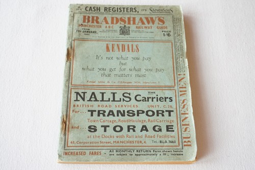 Jan 1952 bradshaws manchester - bradshaws,