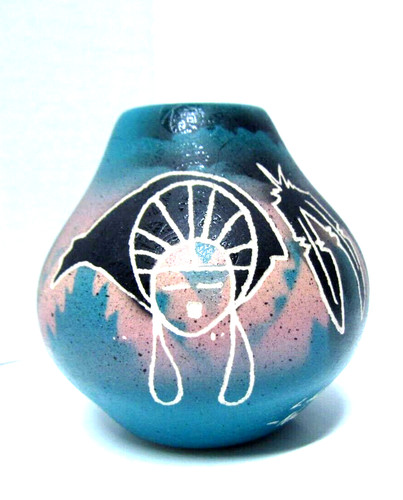 Hozoni pottery small - hozoni, vase