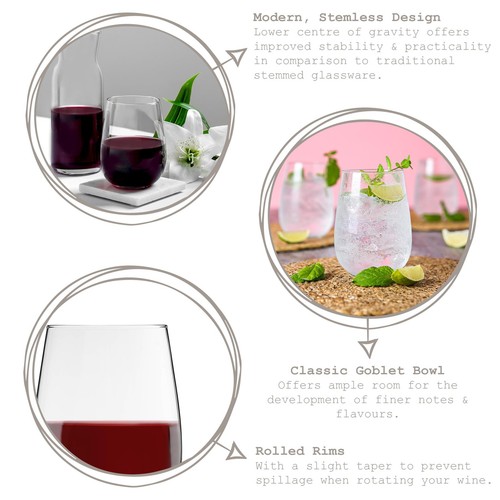 Gaia extra large - large, stemless