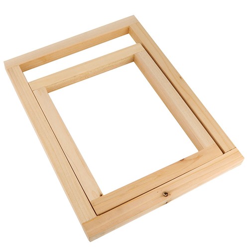 2pcs wooden screen - wooden, printing