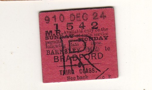 Railway ticket midland rly - railway,
