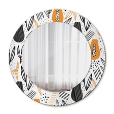 Ornate Round Wall Mirror With
