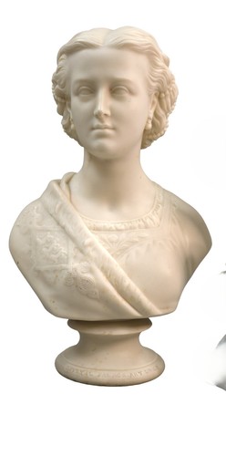 Antique copeland parian - copeland, bust