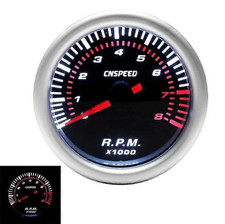 52mm Car Tachometer Gauge 0-8000RPM LED Display 12V 4 6 8 Cylinder Universal