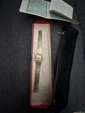 9ct gold Bueche Girod dress watch