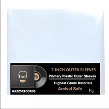 100 7" Clear Plastic Polythene