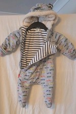 Baby Boden Grey Hooded Lined