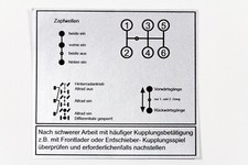 Unimog 421 STICKER Small Gearbox 114