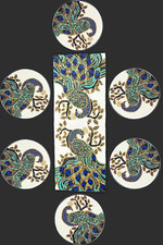Peacock Design Beads Dining