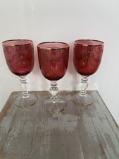 3 X  BOHEMIAN CRANBERRY &