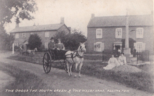 Rppc allington village - rppc,