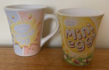 Cadbury Mini Eggs & Creme Egg Mugs x 2  2010 & 2013 Easter Edition Cup Mug