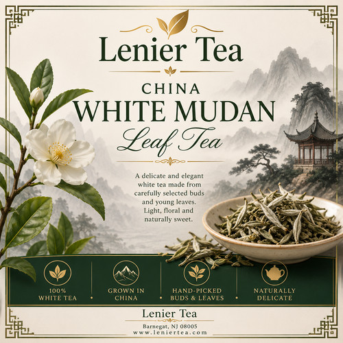 White mudan china leaf - mudan,