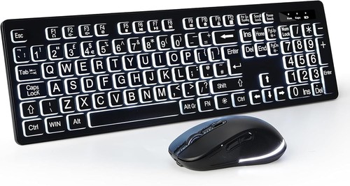 Large print backlit wireless - large,