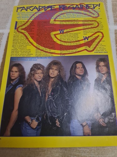Vintage europe joey tempest - joey,