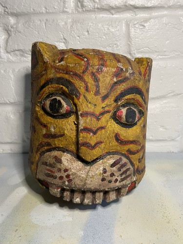 Antique indian folk art carved - indian,