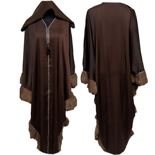 Brown abaya farasha - brown, jalabiya
