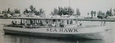 Clearwater Beach FL Sea Hawk Deep Sea Fishing Boat 1940s - Early 1950s