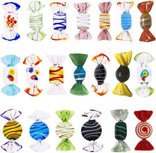 20PCS Vintage Glass Candy