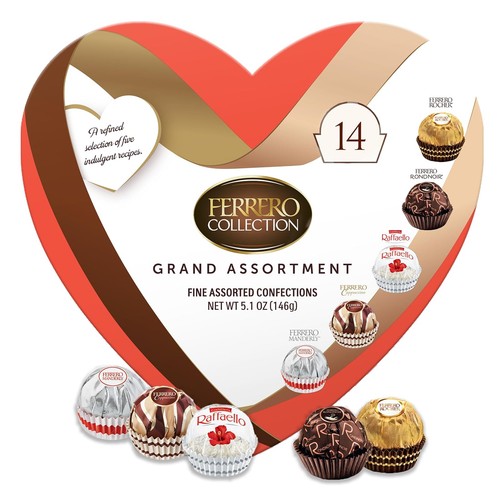 Ferrero valentine heart box - valentine,