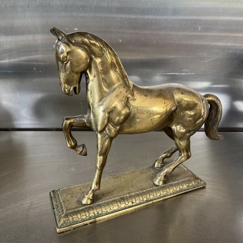 Heavy brass horse sculpture - heavy,