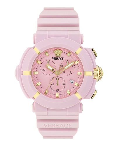 Versace mens pink 45mm strap - mens,