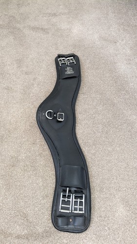 Fairfax black leather girth - black,