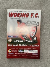 Football Programme>WOKING v