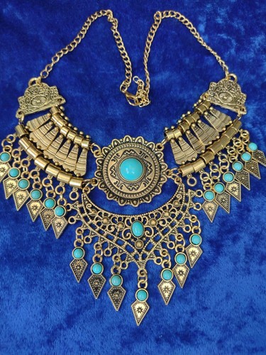Vintage style cleopatra collar - cleopatra,